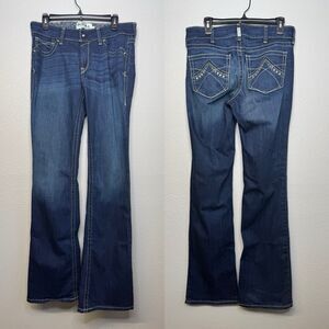 ARIAT R.E.A.L. Mid Rise Entwined Festival Boot Cut Jean Women's Sz 31XL